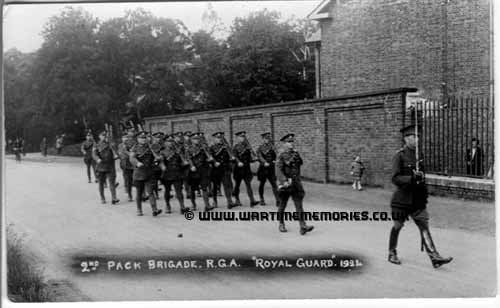 2nd Pack Brigade. R.G.A. -Royal Guard- 1921